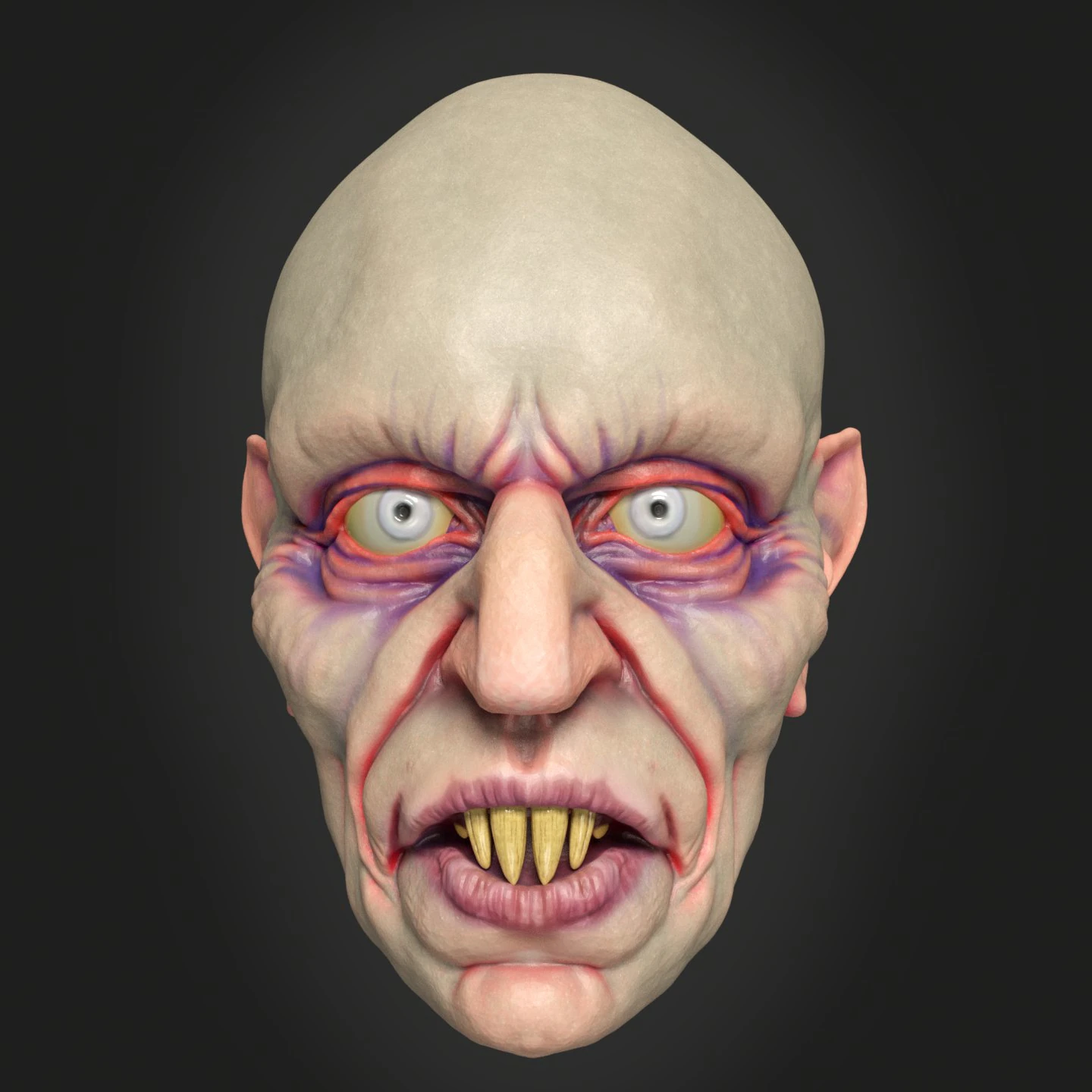 Nosferatu mask 3D Print Model .c4d .max .obj .3ds .fbx .stl .blend 