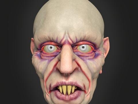 Nosferatu mask 3D 프린트 모델