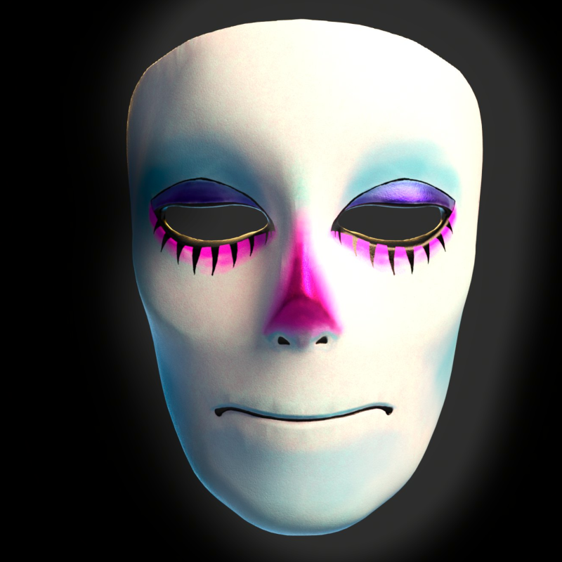 Expressionless mask 3D प्रिंट मॉडल .c4d .max .obj .3ds .fbx .stl .blend 
