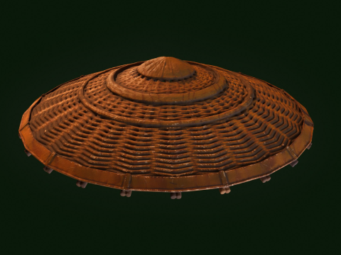 Japanese hat Modèles 3D en vedette