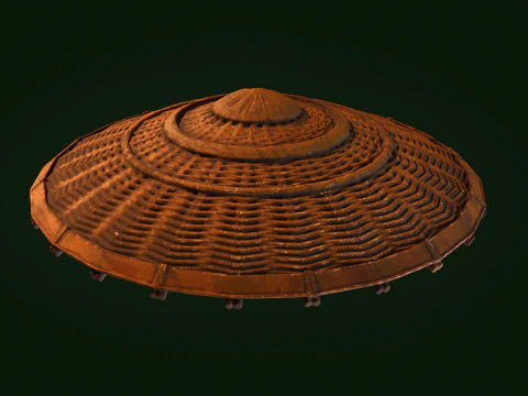 Japanese hat 3D Print Model
