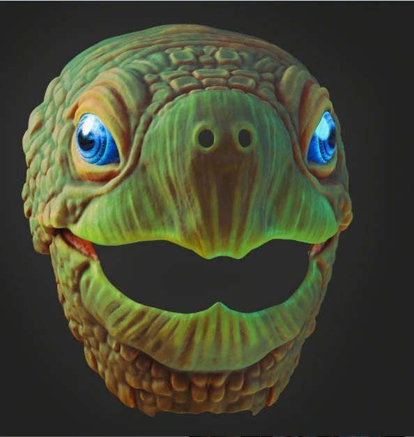 Tortoise mask 3D Print Model .c4d .max .obj .3ds .fbx .stl .blend