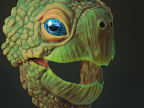 Tortoise mask 3D-Druckmodell