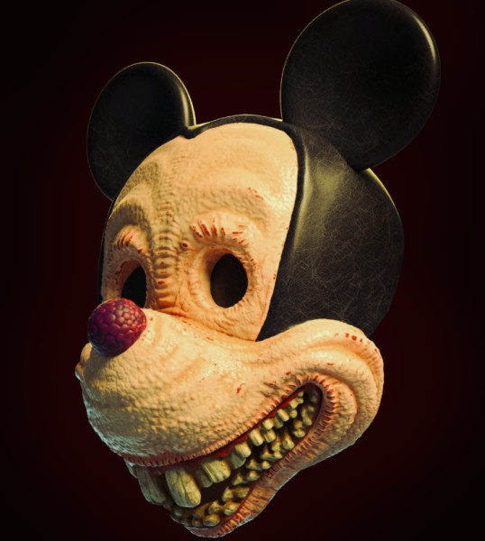Mickey creepy mask 3D Print Model .c4d .max .obj .3ds .fbx .stl .blend 