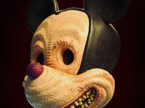 Mickey creepy mask Modelo de impresión 3D