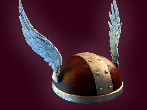 Helmet with wings 3D Принт Модель