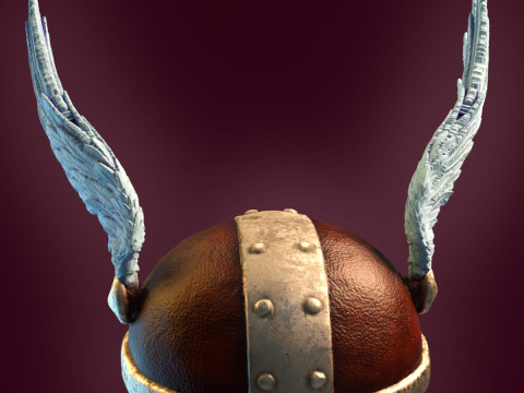 Helmet with wings 3D-Druckmodell
