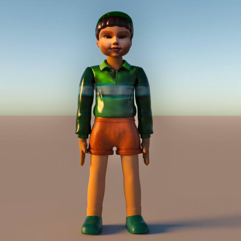 Cheol Su Squid Squid Game Boy Impression 3D .c4d .max .obj .3ds .fbx .stl .blend 