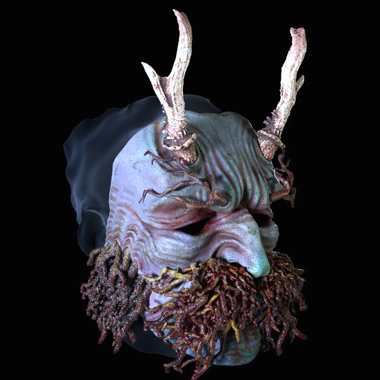 Hans Trapp mask 3D Print Model .c4d .max .obj .3ds .fbx .stl .blend 