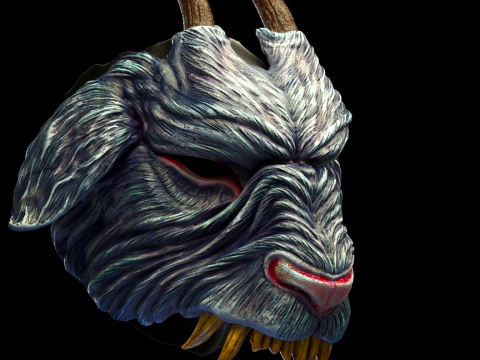 Kallikantzaros-Maske 3D Druckmodell