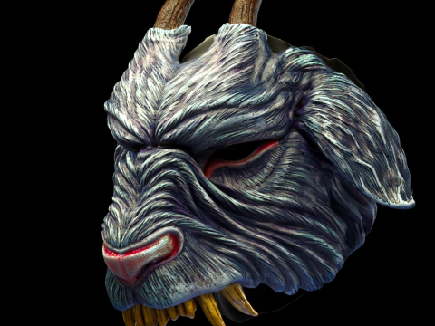 Kallikantzaros maskesi 3D Baskı Modeli