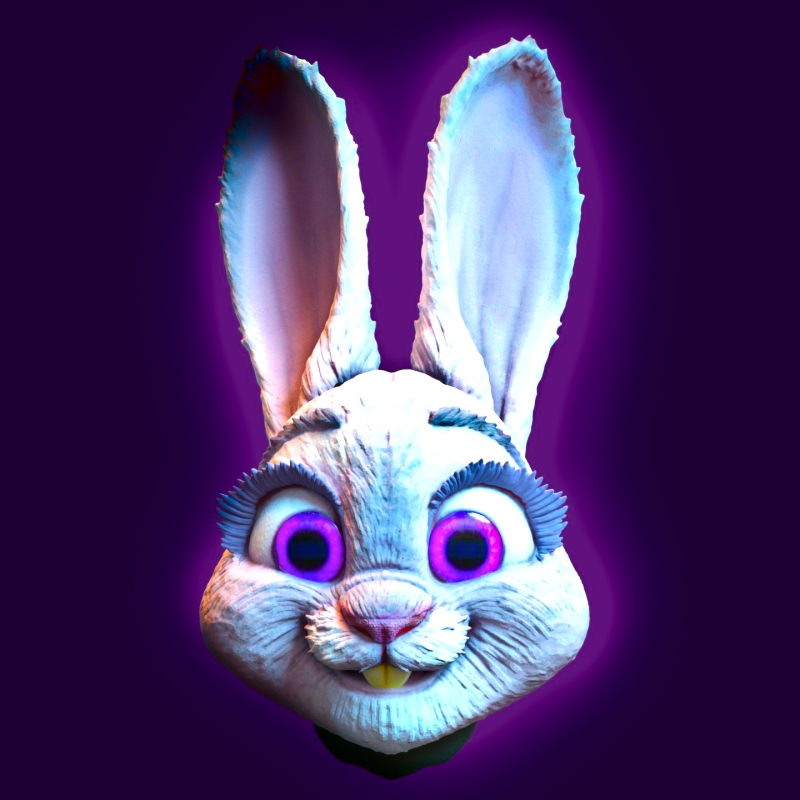 Judy Hopps MASK 3D Print Model .c4d .max .obj .3ds .fbx .stl .blend 