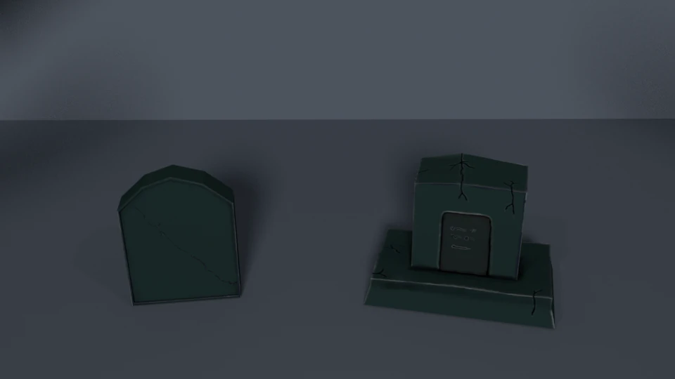 tombstones relic 3D Model .c4d .max .obj .3ds .fbx .stl .blend 