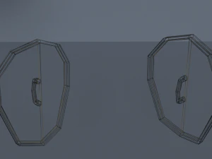 collection of fantasy melee and shield 3D Model