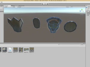 warrior fantasy armor wood collection shield game 3D Model