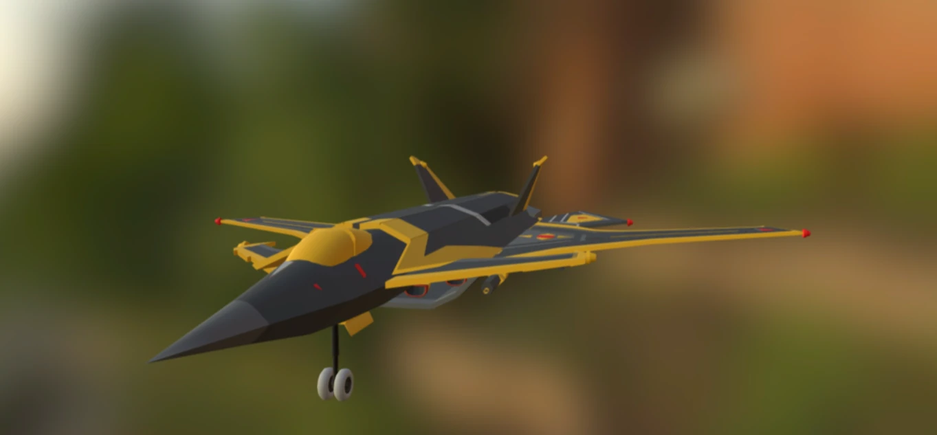 ks-08 fighter free 3D Model .c4d .max .obj .3ds .fbx .stl .blend