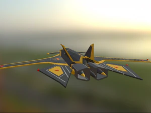 ks-08 fighter free 3D Model
