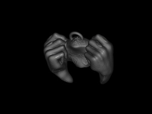 gamepad monster keychain Modello di stampa 3D