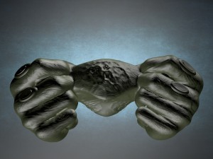 gamepad monster keychain Modello di stampa 3D