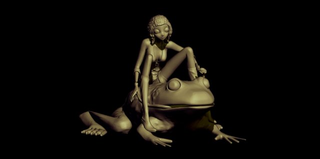 frog 3D प्रिंट मॉडल .c4d .max .obj .3ds .fbx .stl .blend 