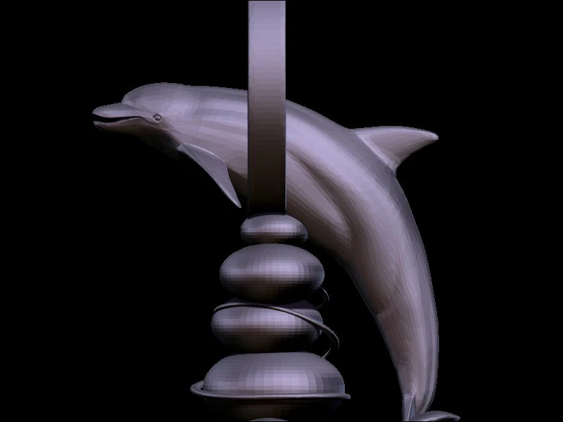 dolphin 3D Print Model .c4d .max .obj .3ds .fbx .stl .blend 