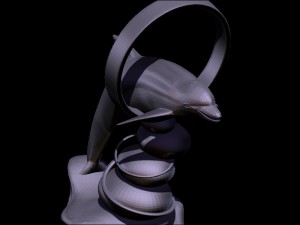 dolphin Model Cetak 3D
