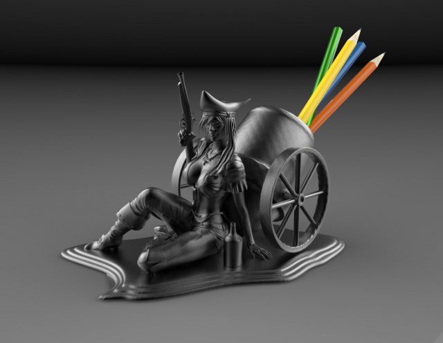 pirate 3D प्रिंट मॉडल .c4d .max .obj .3ds .fbx .stl .blend 