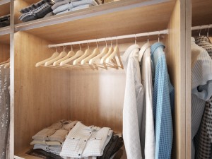 wardrobe with clothes 3D Model