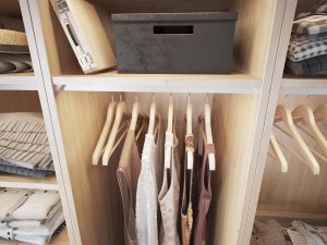 wardrobe with clothes 3D Model