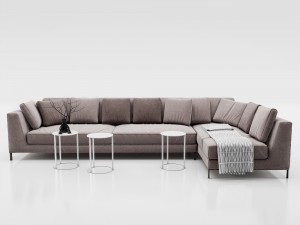 couch bb italia ray Model 3D