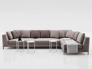 couch bb italia ray 3D Model