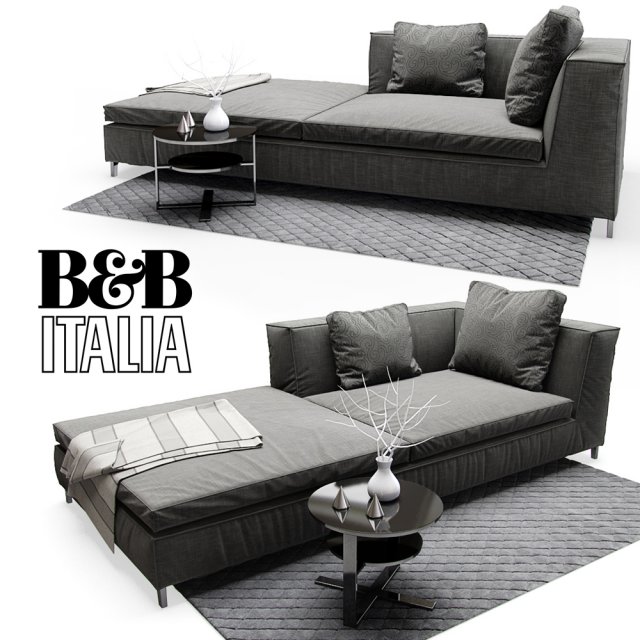 sofa bb italia Modello 3D .c4d .max .obj .3ds .fbx .stl .blend