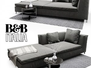 sof&aacute; bb italia Modelo 3D