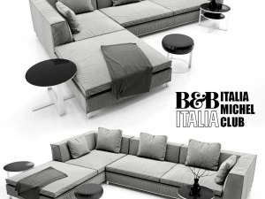 Sofa BB Italien Michel 3D Modell
