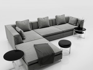 sofa bb italia michel 3D 모델