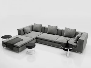 sofa bb italia michel 3D Model
