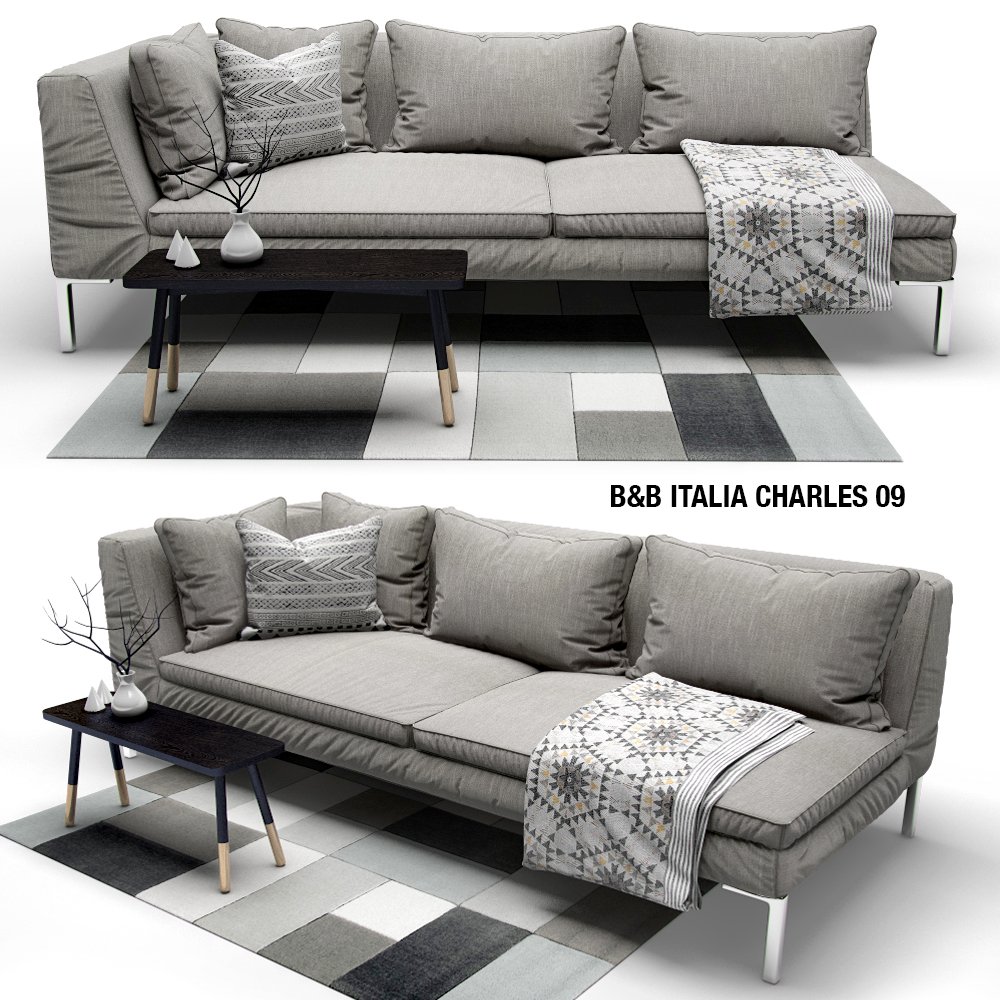 Couch Bb Italia Charles 3d Model In Sofa 3dexport