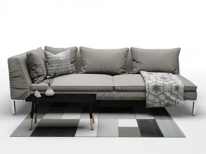 couch bb italia charles 3D Model