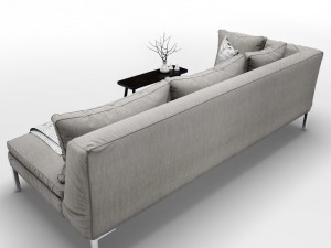 couch bb italia charles 3D Model