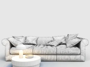 sofa baxter alfred soft 3D Model