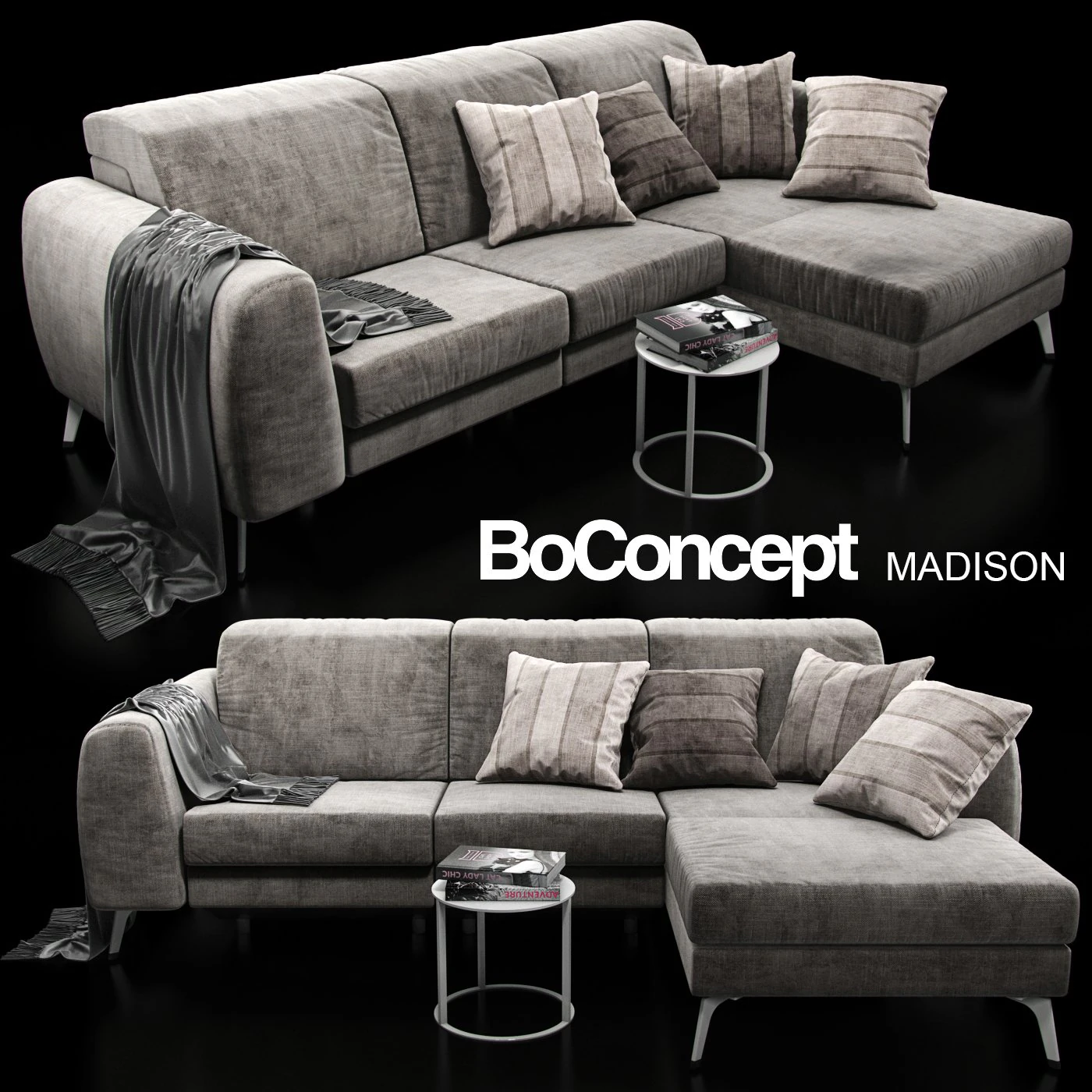 sofa boconcept madison 3D Model .c4d .max .obj .3ds .fbx .stl .blend 