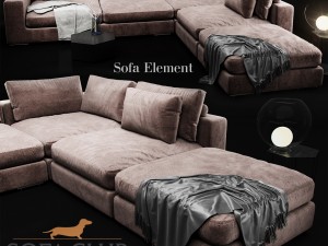 sofa element sofa club 3D Modell