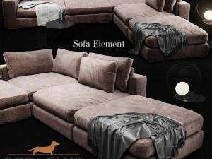 sofa element sofa club 3D Model
