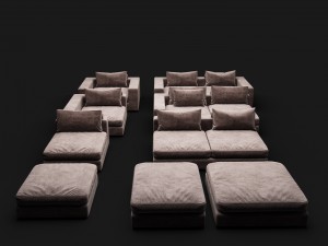 sofa element sofa club 3D Modell