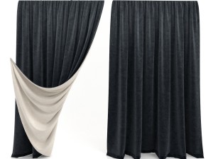 curtains 10 3D Модель