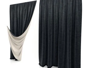 curtains 10 3D Model