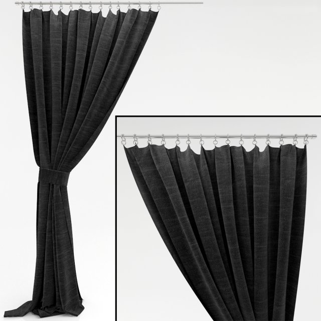 curtain 7 Modelo 3D .c4d .max .obj .3ds .fbx .stl .blend 