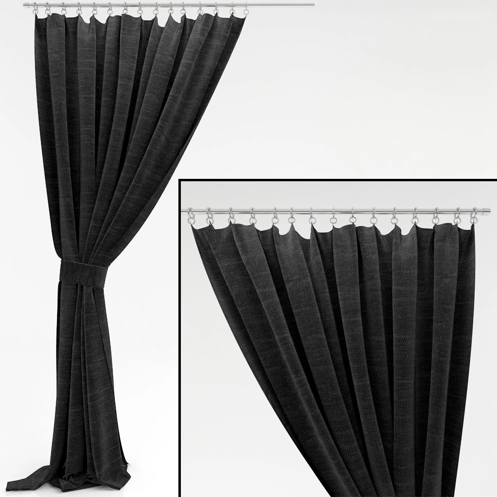 curtain 7 3D Model .c4d .max .obj .3ds .fbx .stl .blend
