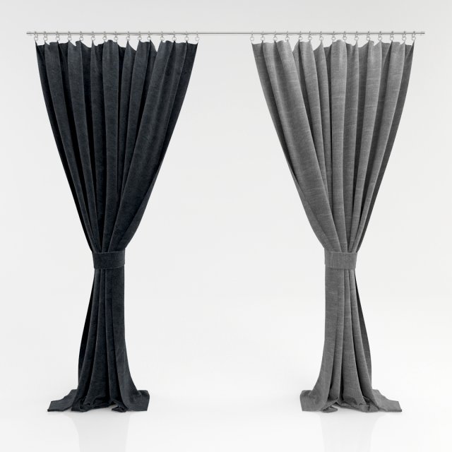 curtains 11 Modello 3D .c4d .max .obj .3ds .fbx .stl .blend 