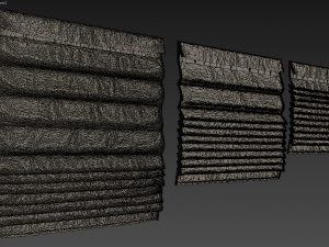 roman shades 3D Model